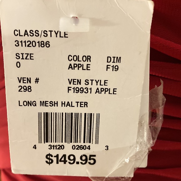 NWT Red Halter Dress - Picture 5 of 5